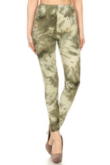 Olive Tie Dye Leggings