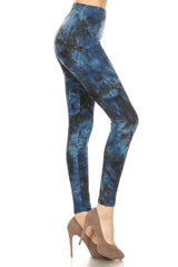 Blue Multi Tie Dye Leggings