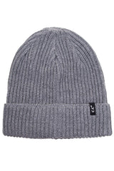 Skull Cap Ribbed Knit Fold Beanie