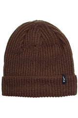 Skull Cap Ribbed Knit Fold Beanie