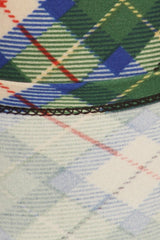 Blue Green Plaid Design Leggings leggings- Niobe Clothing