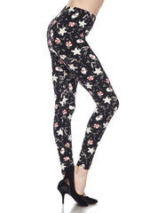 Niobe Clothing Snowman and Candy Canes Design Leggings - leggings