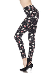Niobe Clothing Snowman and Candy Canes Design Leggings - leggings