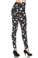 Niobe Clothing Snowman and Candy Canes Design Leggings - leggings