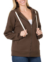 Zipper Hoodie Sweat Jacket