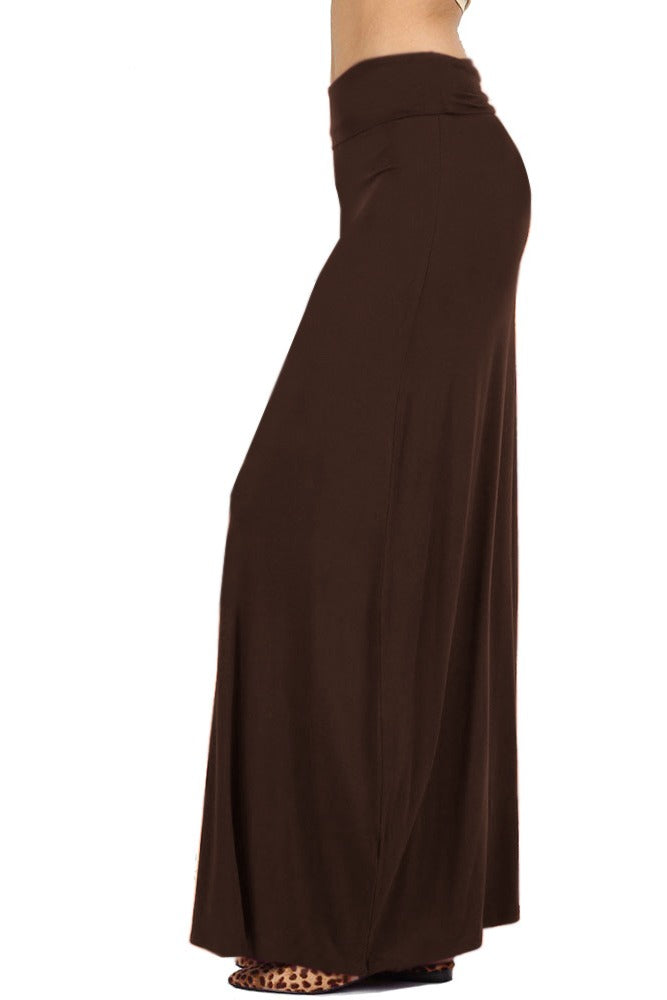 Zenana Draped Rayon Maxi Skirt - Skirts sb_bottoms