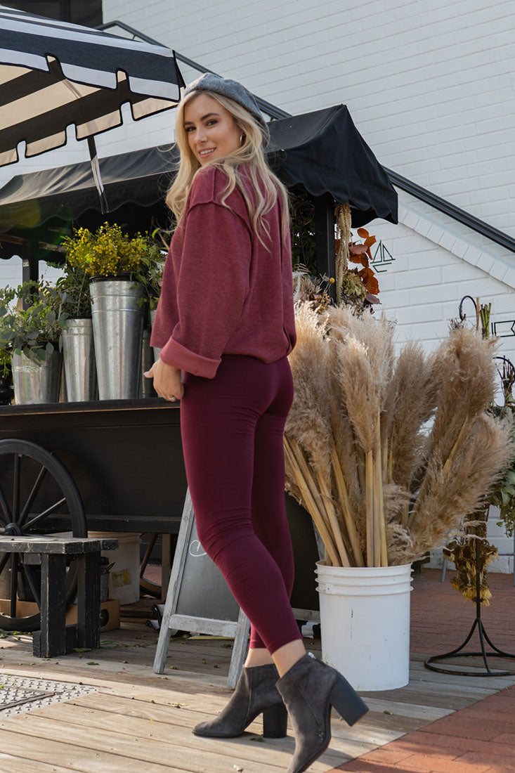 Zenana Cotton Full Length Ankle Leggings - Leggings sb_bottoms