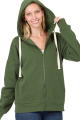 Zipper Hoodie Sweat Jacket