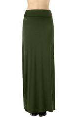 Draped Rayon Maxi Skirt Skirts- Niobe Clothing