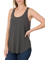 Cotton Sleeveless Round Neck Tank Top