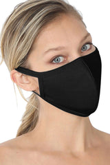 Unisex Reusable Cotton Cloth Face Mask w/ Filter Pocket