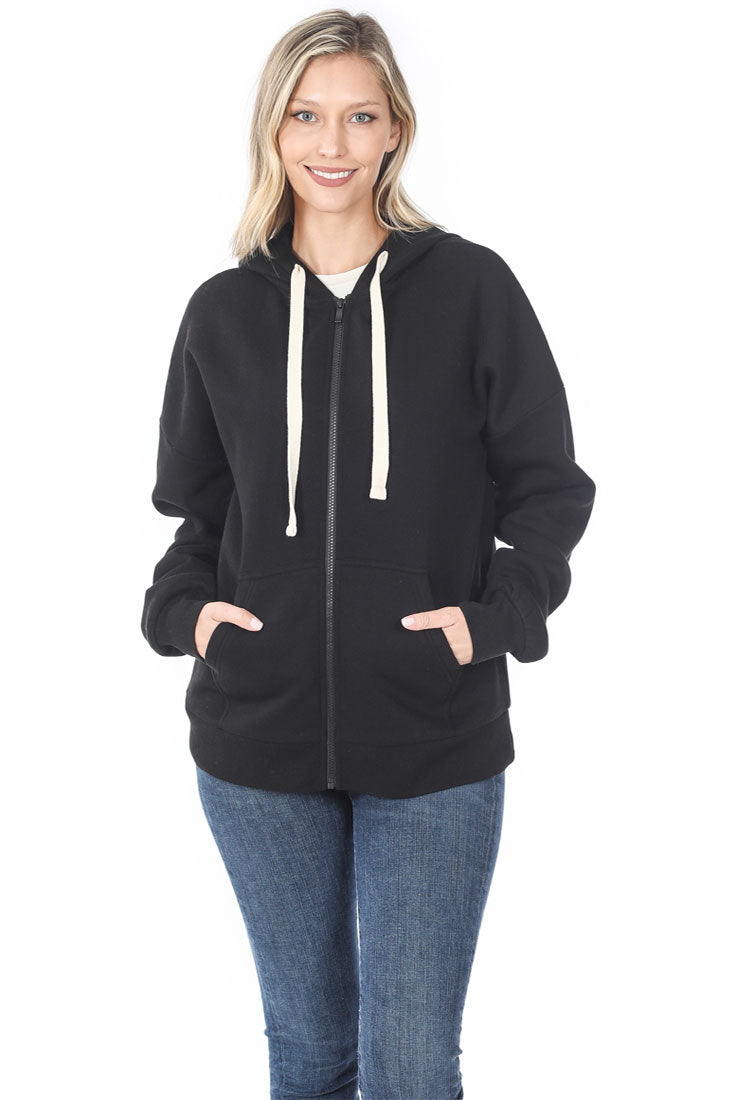 Niobe Clothing Zipper Hoodie Sweat Jacket - Coats & Jackets sb_outerwear