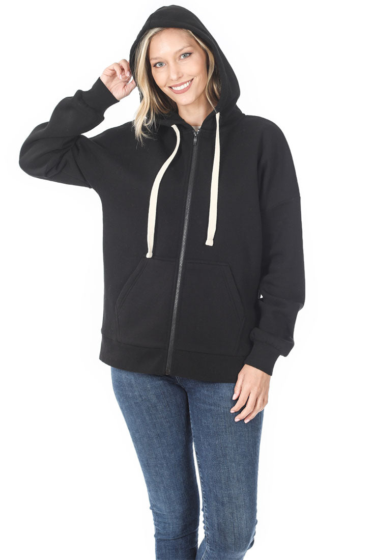 Niobe Clothing Zipper Hoodie Sweat Jacket - Coats & Jackets sb_outerwear