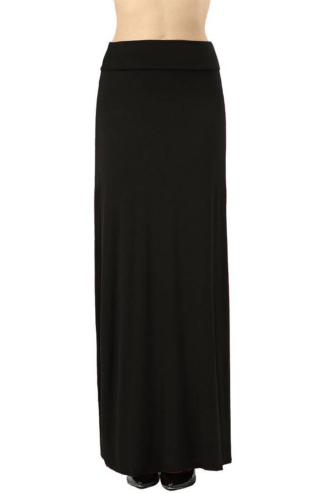 Zenana Draped Rayon Maxi Skirt - Skirts sb_bottoms