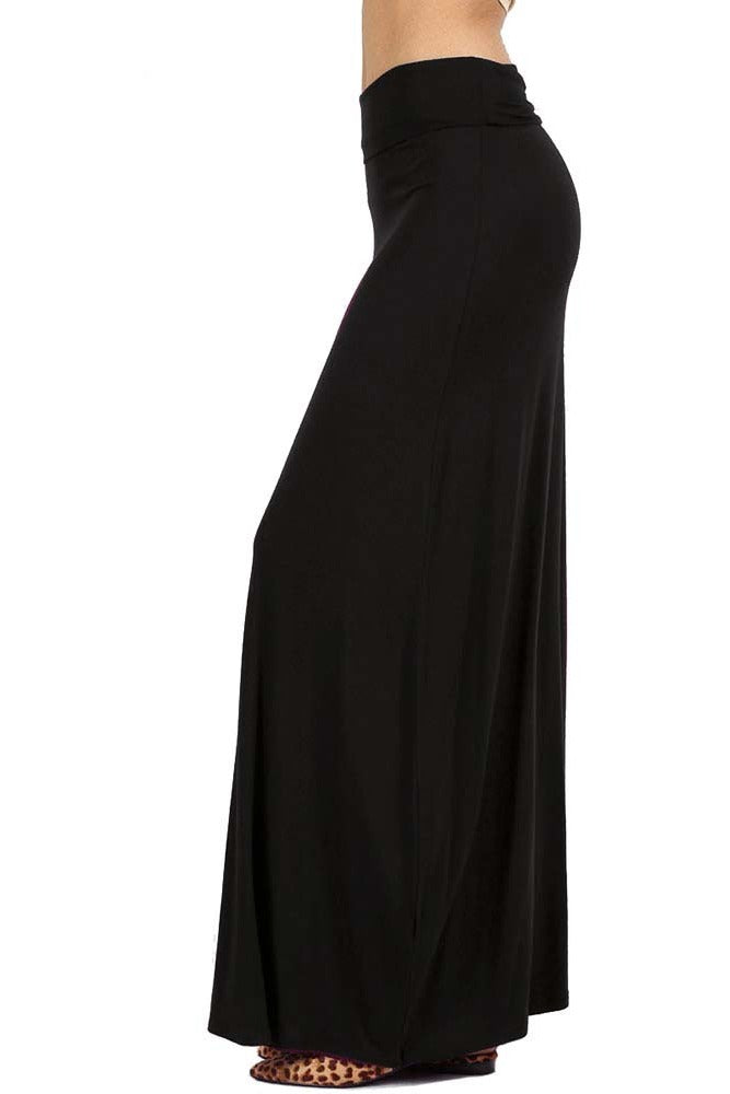 Zenana Draped Rayon Maxi Skirt - Skirts sb_bottoms