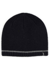 Skull Cap Single Stripe Accent Knit Beanie