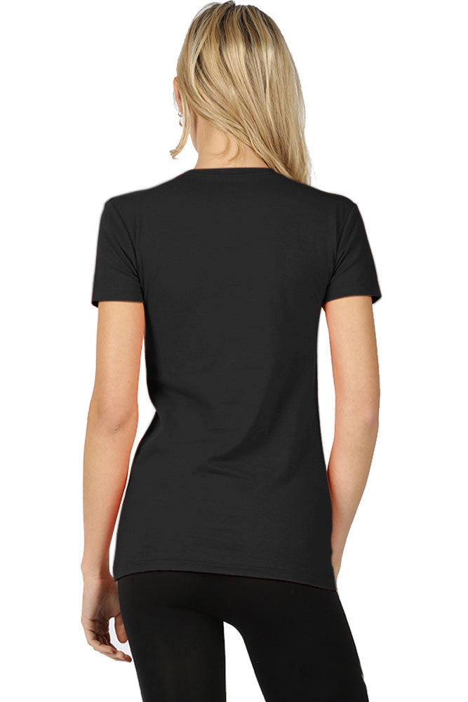 Zenana Cotton Crew Neck Short Sleeve Long Tee Shirt - T-Shirts sb_tops