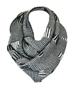 Niobe Clothing Stitch Bar Design Infinity Loop Scarf - Scarves