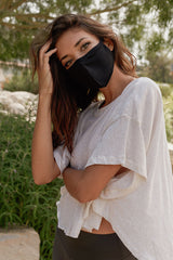 Unisex Reusable Cotton Cloth Face Mask w/ Filter Pocket
