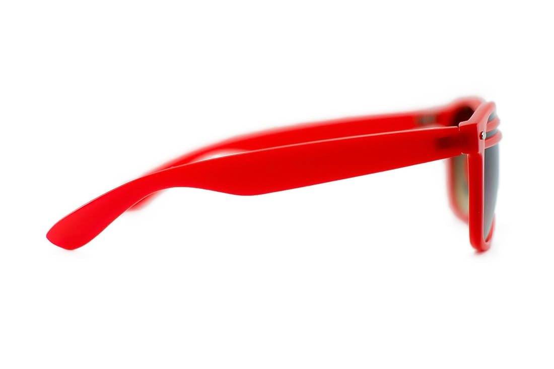 Niobe Clothing Unisex Beach Party Double Stripe Plastic Wayfarer Sunglasses - Sunglasses