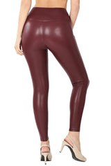 High Waist Faux Leather Leggings