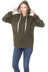 Zipper Hoodie Sweat Jacket