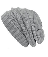 Unisex Solid Color Knit Oversized Slouchy Beanie Hats- Niobe Clothing