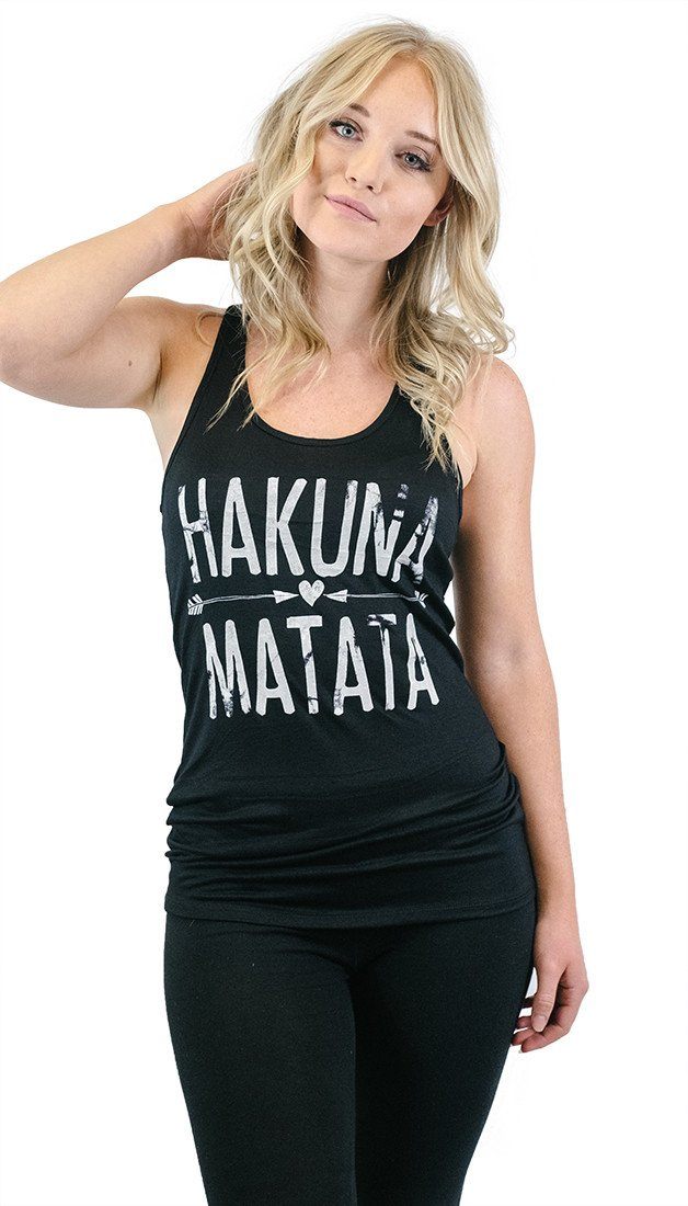 Niobe Clothing Hakuna Matata Racerback Tank Top - Tank Tops g_tanktops