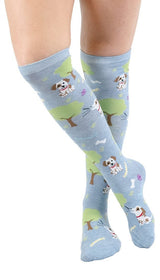 K. Bell Dog Park Knee High Socks - Socks