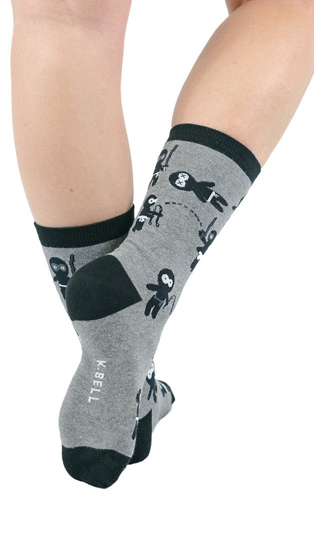 K. Bell Ninja's Crew Socks - Socks