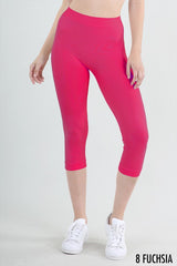 Seamless Nylon Capri Leggings