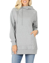 Side Tie Pullover Sweatshirt Hoodie Sweatshirt- Niobe Clothing