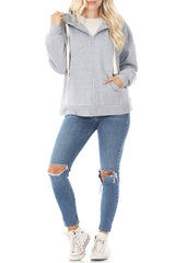 Zipper Hoodie Sweat Jacket