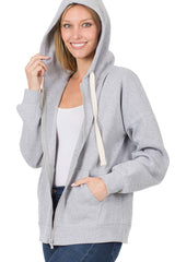 Zipper Hoodie Sweat Jacket