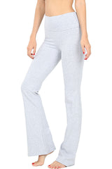 Solid Lounge Flared Yoga Pants Active- Niobe Clothing