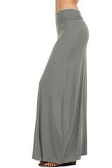 Draped Rayon Maxi Skirt Skirts- Niobe Clothing