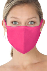 Unisex Reusable Cotton Cloth Face Mask w/ Filter Pocket