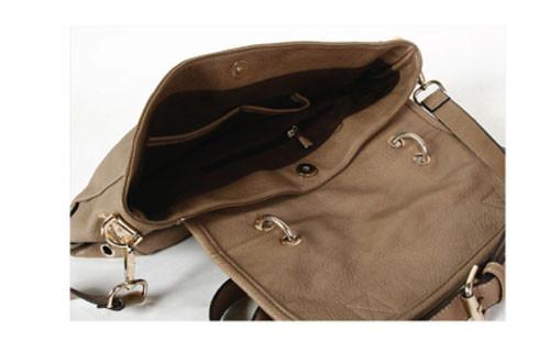 Niobe Clothing Ivory Faux Leather Shoulder Handbag - Handbags