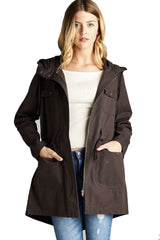 Mid Length Utility Jacket Jackets- Niobe Clothing