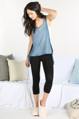 Seamless Nylon Capri Leggings leggings- Niobe Clothing