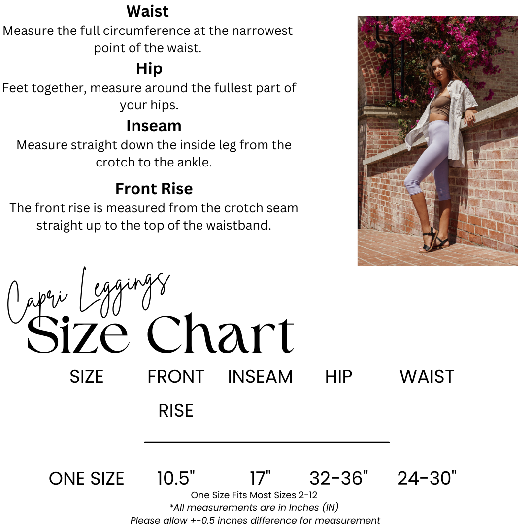 Leggings Depot High Waist Solid Microfiber Ultra Soft Capri Leggings (One Size) - Leggings sb_bottoms