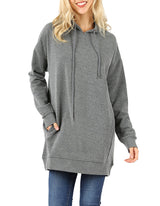 Zenana Loose Fit Pullover Long Hoodie Oversized Sweatshirt Sweater - sweatshirt
