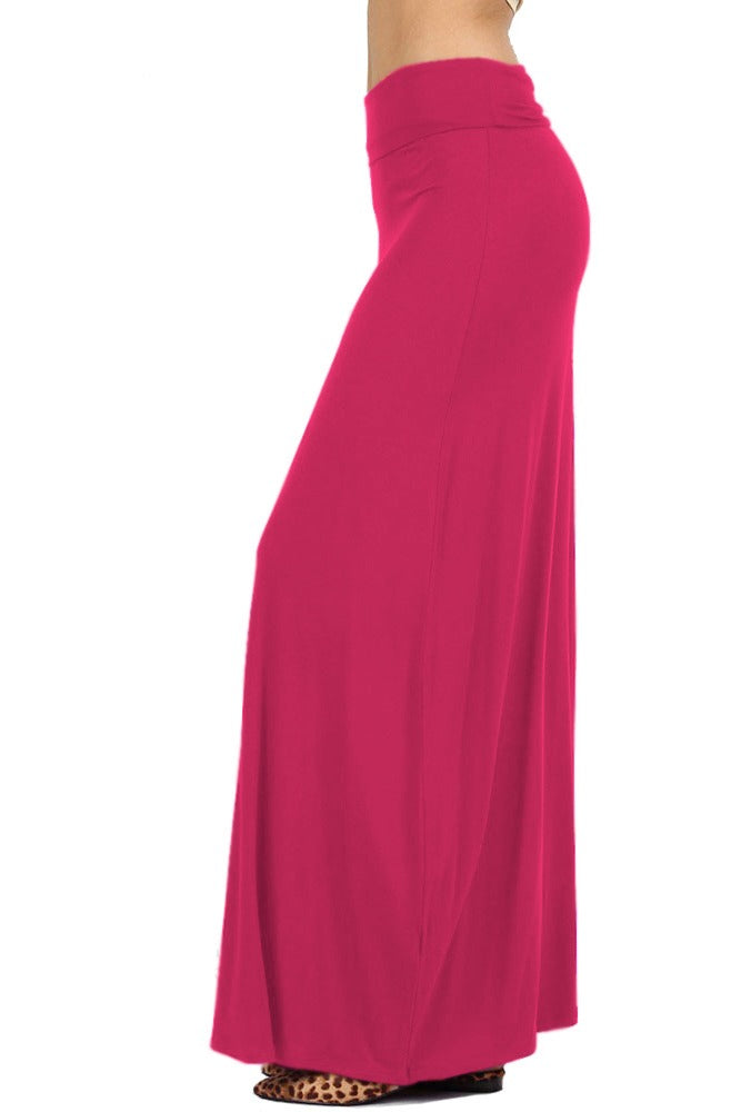 Zenana Draped Rayon Maxi Skirt - Skirts sb_bottoms