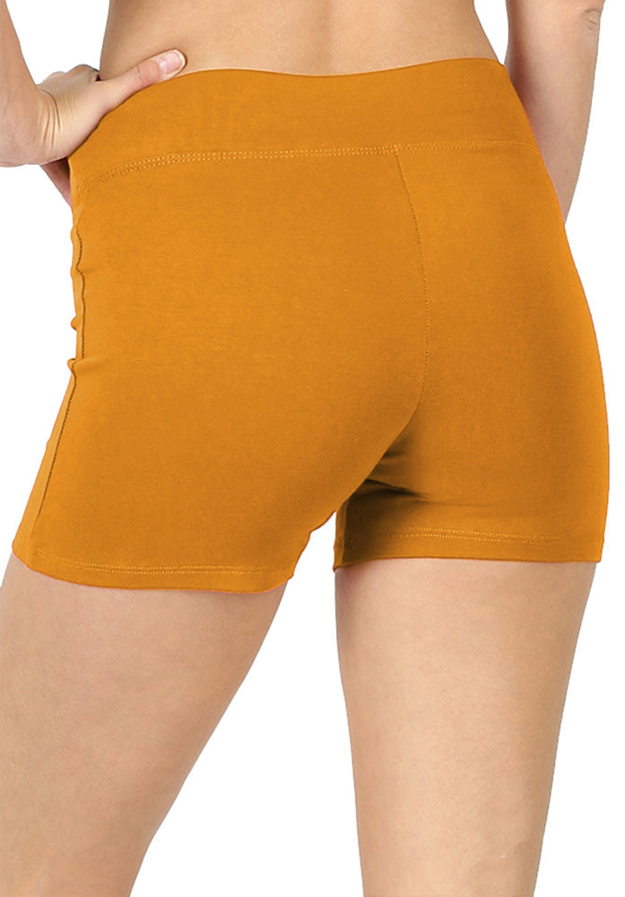 Zenana Cotton Workout Thick Band Biker Running Shorts - Legging Shorts sb_bottoms
