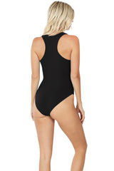 Cotton One Piece Racerback Tank Bodysuit