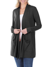 Long Sleeve Draped Slouchy Cardigan