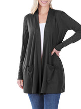 Long Sleeve Draped Slouchy Cardigan