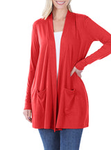 Long Sleeve Draped Slouchy Cardigan