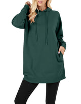 Zenana Loose Fit Pullover Long Hoodie Oversized Sweatshirt Sweater - sweatshirt
