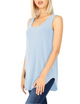 Cotton Sleeveless Round Neck Tank Top